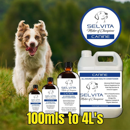 Selvita Canine Product Images 100ML to 4L