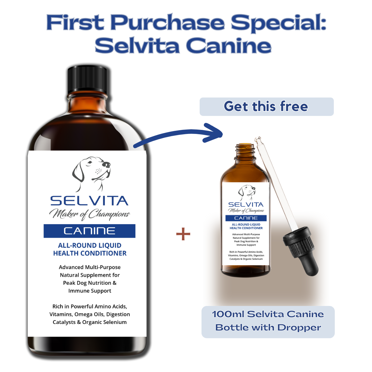 Selvita Canine Product Image 1L plus 100ml dropper